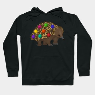 Christmas baubles echidna Hoodie